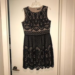 Black lace cocktail dress